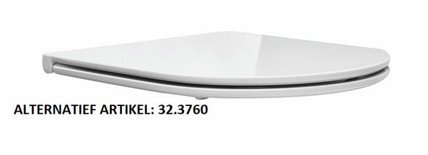 Flatline toilet seat soft close and quick release gloss white