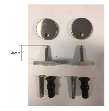 Mounting set for Metro-Amor long seat stainless steel