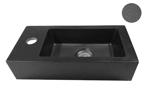Rhea S mini fontein links | 36,5x18x9cm | Quartz