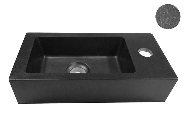Rhea S mini fontein rechts | 36,5x18x9cm | Quartz