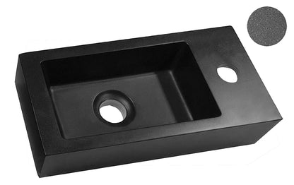 Rhea S mini fontein rechts 36,5 x 18 x 9 cm quartz - WDtegels