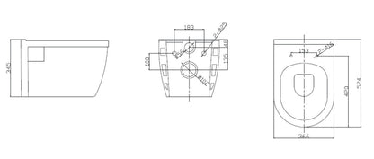 Prio wandcloset | Rimless | Glans wit - WDtegels