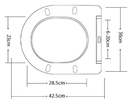 Nibiru toiletzitting softclose en quick release | Glans wit - WDtegels