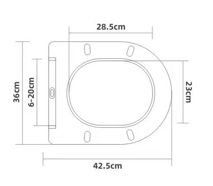 Nibiru toiletzitting softclose en quick release | Mat wit - WDtegels
