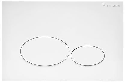 X32 push plate for built-in reservoir, matt white