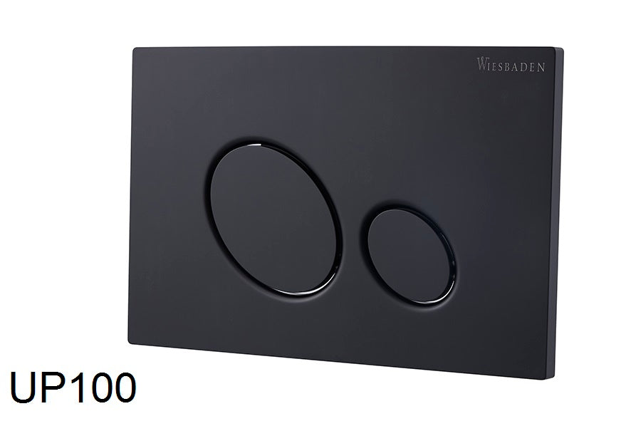 X10 push plate for built-in reservoir, matt black