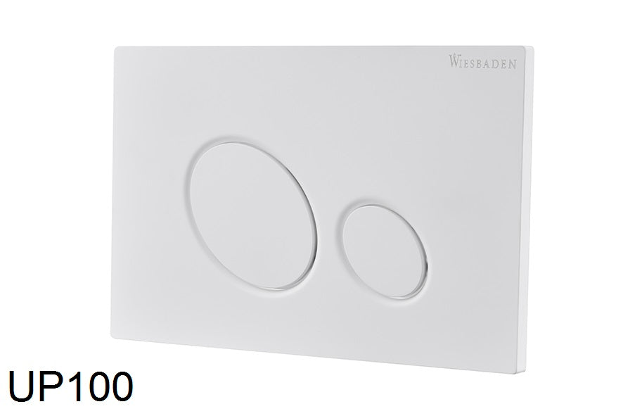 X10 push plate for built-in reservoir, matt white