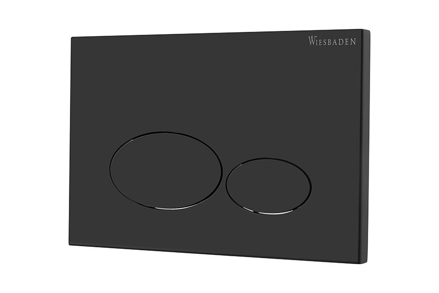 X32 Metal drukplaat voor inbouwreservoir mat zwart - WDtegels