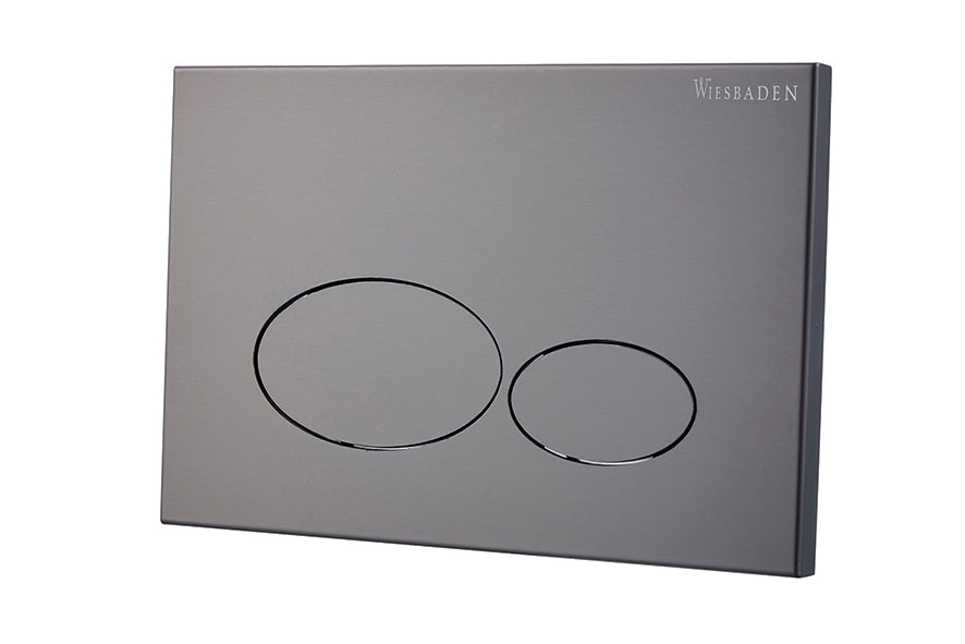 X32 Metal drukplaat voor inbouwreservoir gunmetal PVD - WDtegels