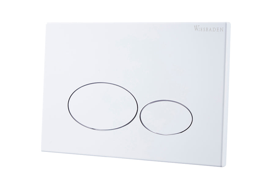 X32 Metal drukplaat voor inbouwreservoir glans wit - WDtegels