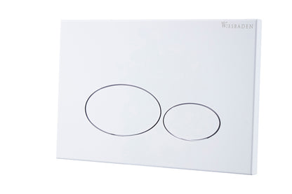 X32 Metal drukplaat voor inbouwreservoir mat wit - WDtegels
