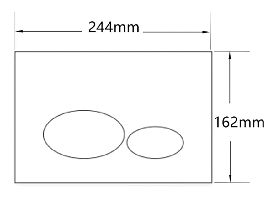 X32 Metal drukplaat voor inbouwreservoir | Mat wit - WDtegels
