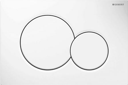 Wiesbaden Geberit Sigma-01 drukplaat | Wit