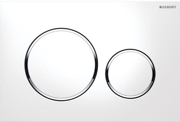 Wiesbaden Geberit Sigma 20 drukplaat wit/glans/wit