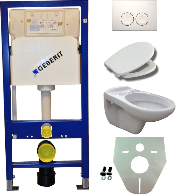 Wiesbaden Geberit UP 100 +Neptunus WC+ Ultimo seat+ Delta 21 white