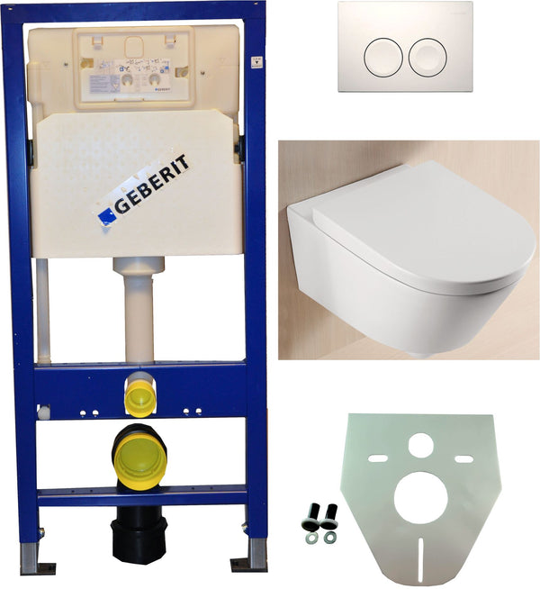 Wiesbaden Geberit UP 100 +Metro toilet+seat.+ Delta 21 white