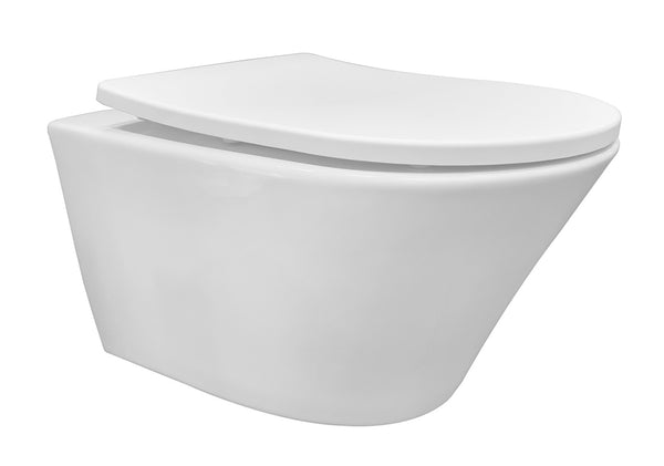 Vesta wandcloset | Rimless | Shade slim toiletzitting | Softclose en quick release | Glans wit