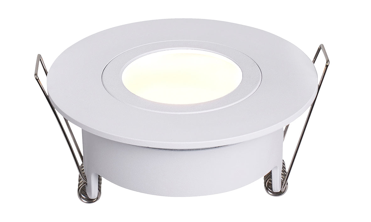 Spotz enkele inbouwspot dimbaar IP65 mat wit