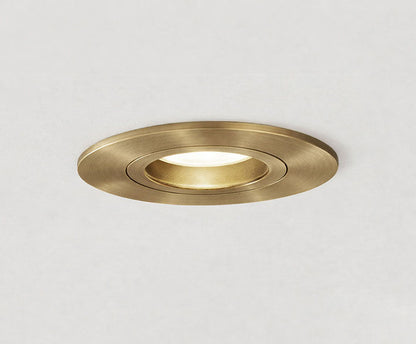 Spotz enkele inbouwspot geborsteld messing - extra productfoto