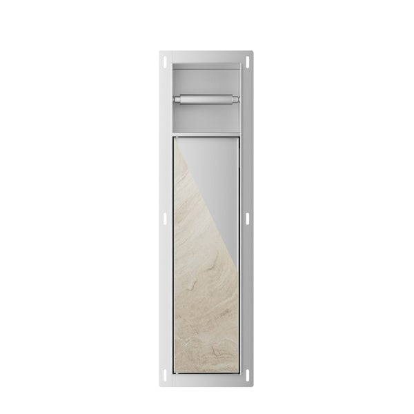 Rocko inbouw toiletrol- en borstelhouder betegelbaar | RVS