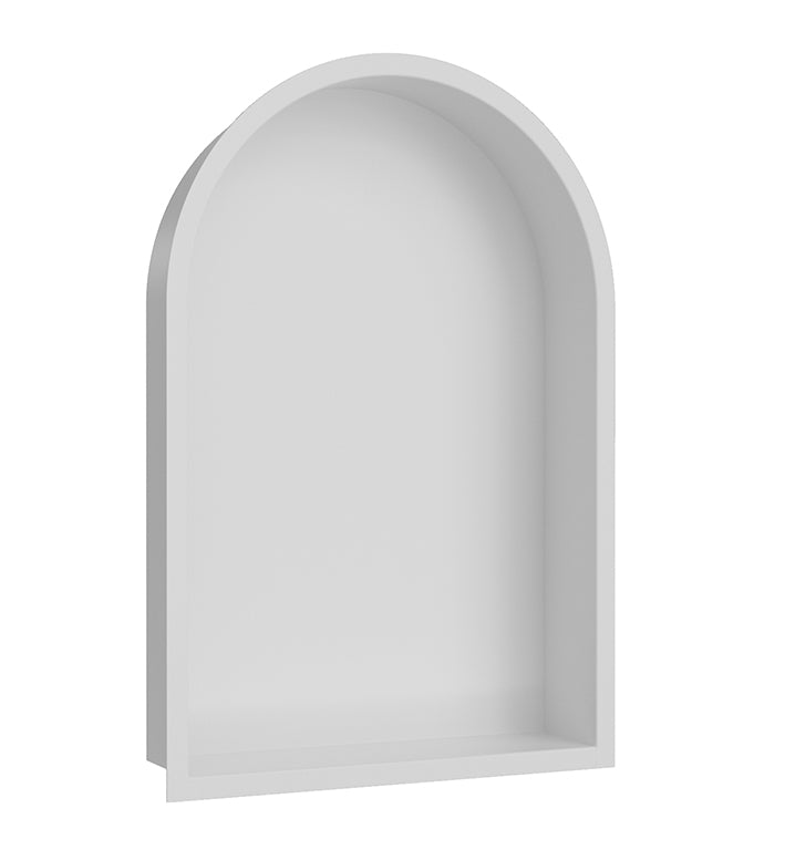 Demis inbouwnis ovaal 30x45x7cm mat wit