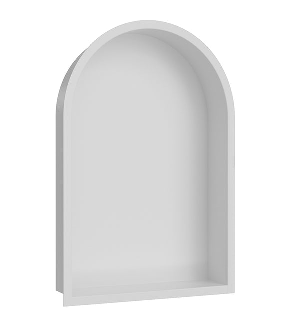 Demis inbouwnis ovaal | 30x45x7cm | Mat wit