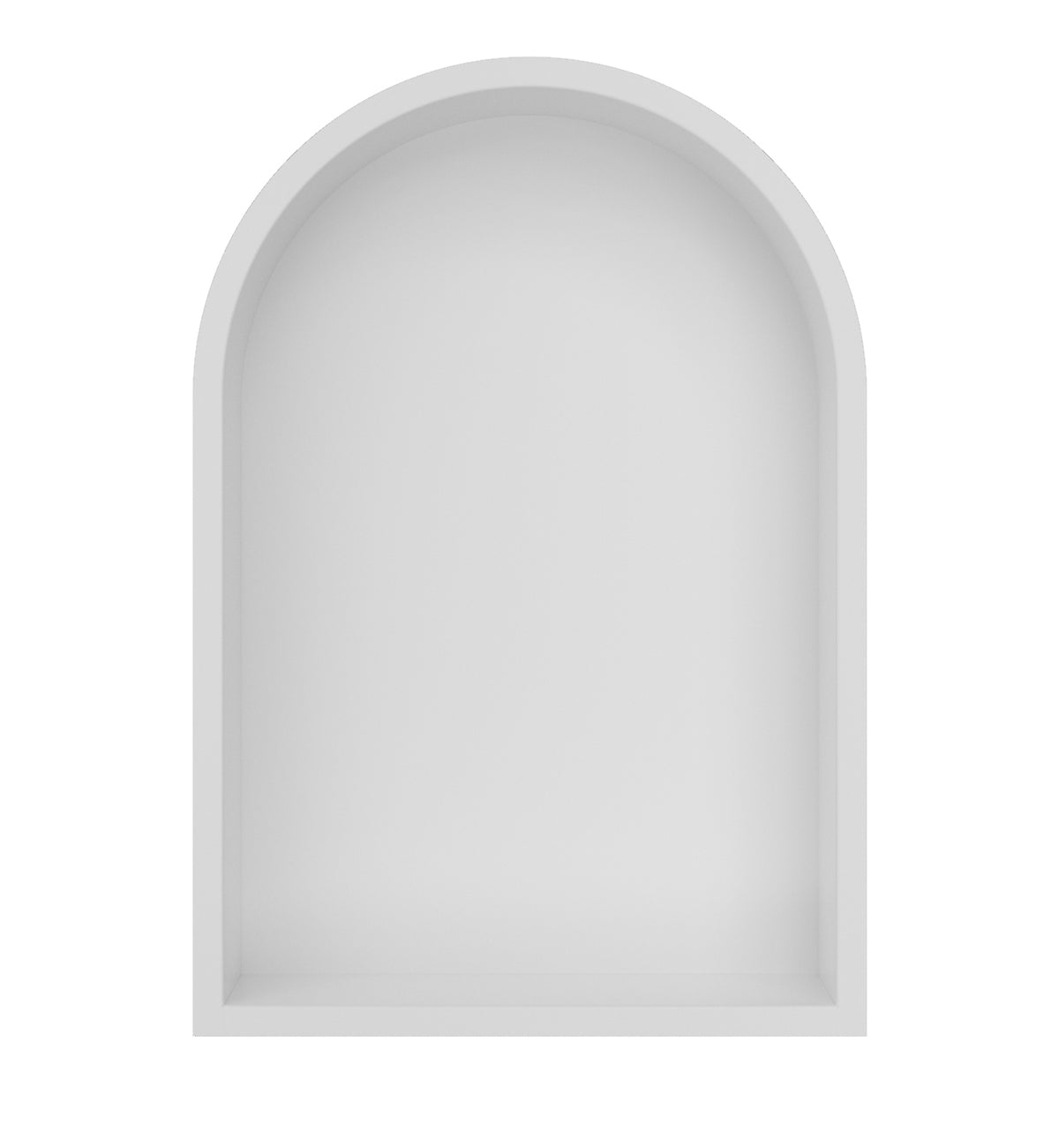 Demis inbouwnis ovaal 30x45x10cm mat wit - productfoto 2