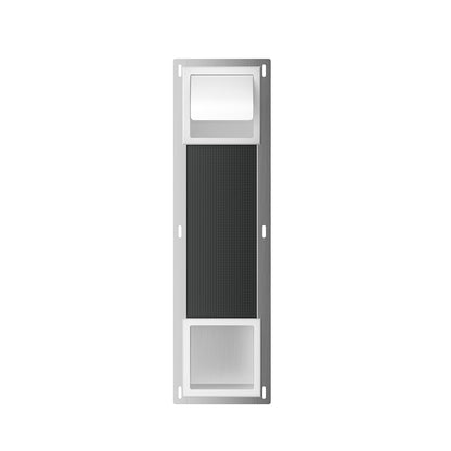 Rocko inbouw toiletrolhouder met klep en reserverolhouder mat wit