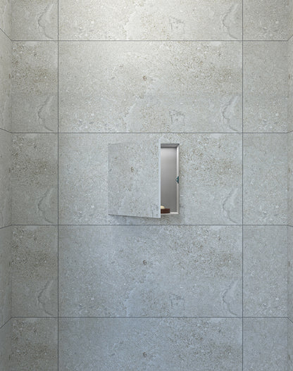 Demis inbouwnis betegelbaar 30x30x14cm RVS