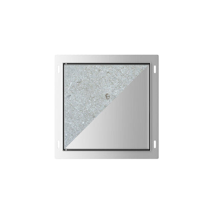 Demis inbouwnis betegelbaar 30x30x14cm RVS - productfoto 2