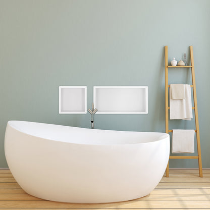 Demis inbouwnis 30x30x10cm mat wit - productfoto 4