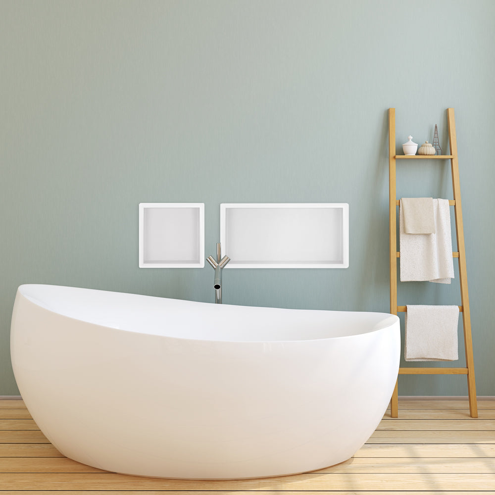 Demis inbouwnis 30x60x10cm mat wit - productfoto 3