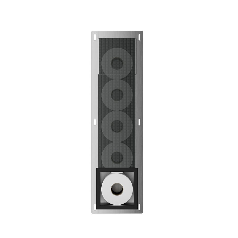 Rocko inbouw reserverolhouder mat zwart - productfoto 2