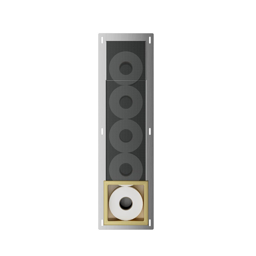 Rocko inbouw reserverolhouder geborsteld messing - productfoto 3