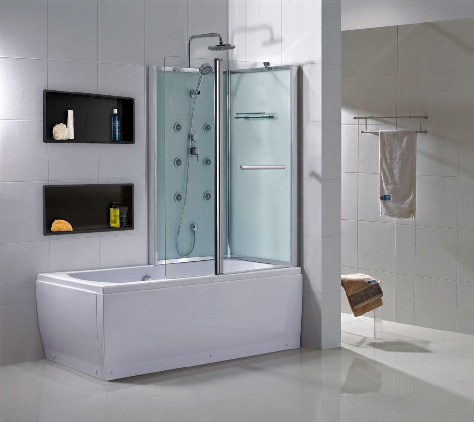 Wiesbaden Inbouwnis douche | 30x60x7cm | Mat zwart - WDtegels
