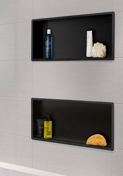 Nicho empotrado Wiesbaden 30x60x10cm negro mate