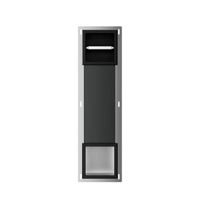 Wiesbaden Inbouw-toiletrolhouder + reserve-rolhouder |  Mat-zwart
