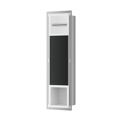 Rocko inbouw toiletrolhouder zonder klep en reserverolhouder mat wit - productfoto 3
