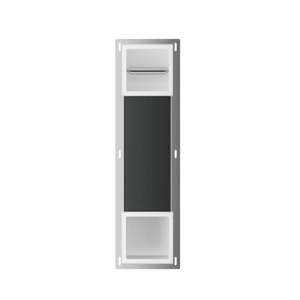 Rocko inbouw toiletrolhouder zonder klep en reserverolhouder | Mat wit