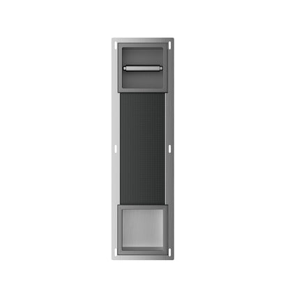 Rocko inbouw toiletrolhouder zonder klep en reserverolhouder gunmetal