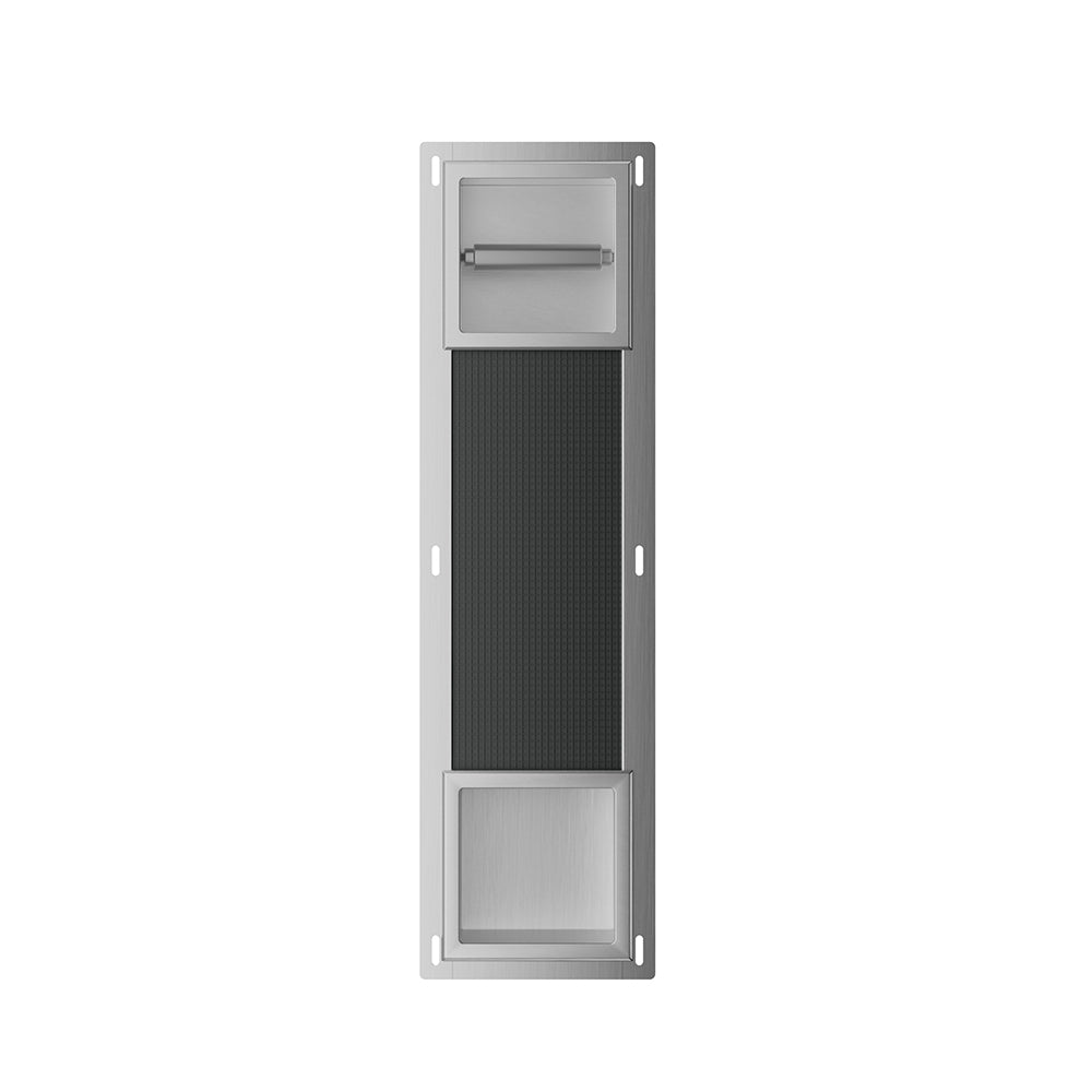 Wiesbaden inbouw-toiletrolhouder + reserve-rollen | RVS - WDtegels