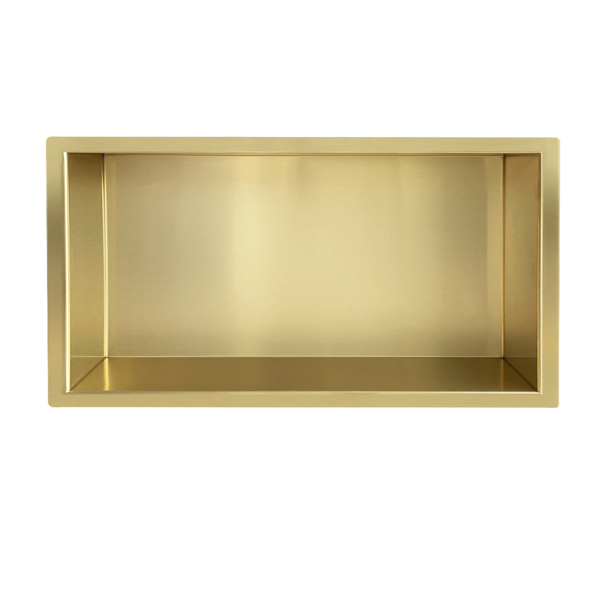 Demis inbouwnis 30x60x10cm geborsteld messing PVD