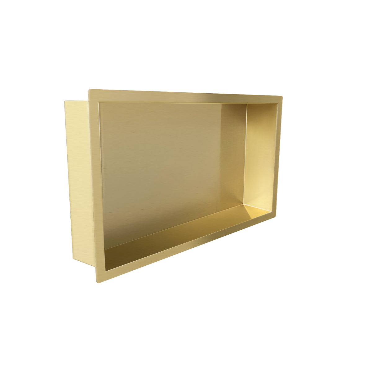 Demis inbouwnis 30x60x10cm geborsteld messing PVD - productfoto 2