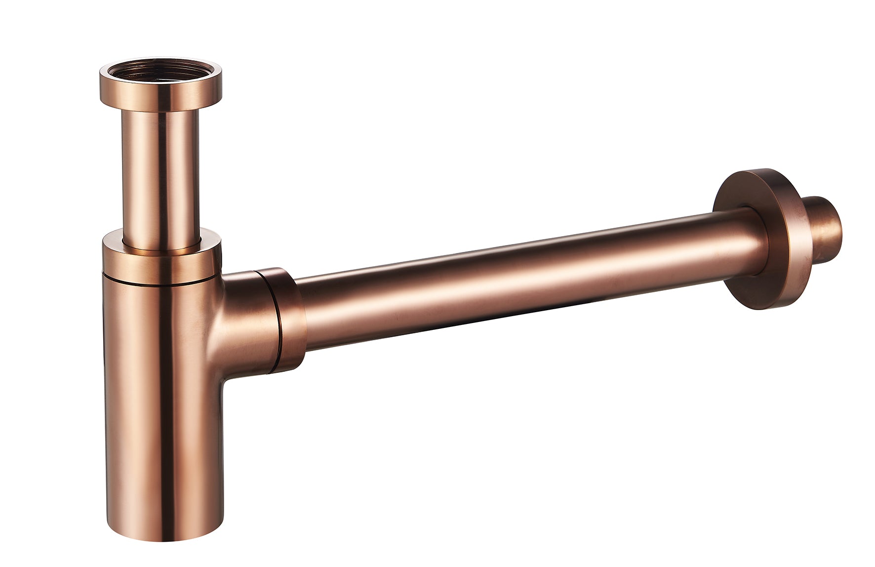 UniMatch wastafelsifon 5/4" x 32 mm geborsteld brons koper PVD - WDtegels