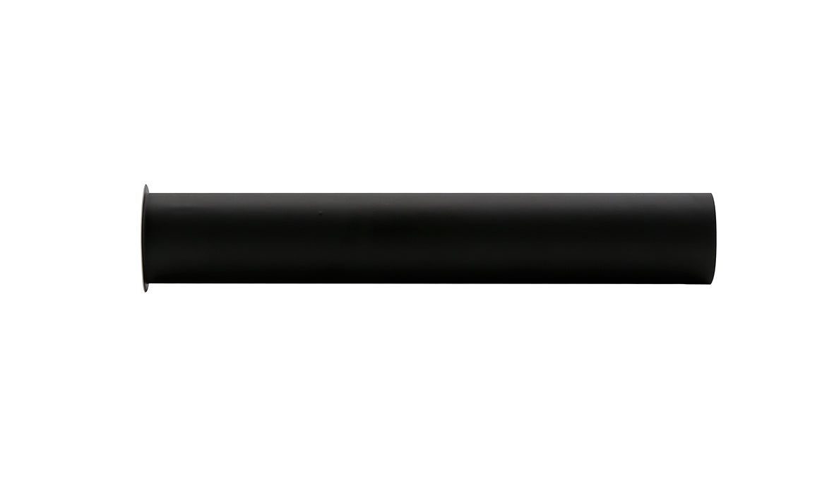 UniMatch sifon verlengbuis 20 cm met kraag mat zwart - WDtegels