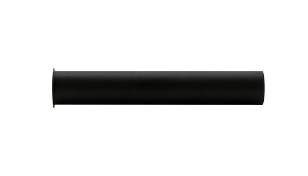 UniMatch sifon verlengbuis 20cm met kraag | Mat zwart