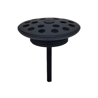 Korv open afvoerplug rooster 5/4 inch mat zwart
