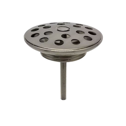 Korv open afvoerplug rooster 5/4 inch geborsteld staal