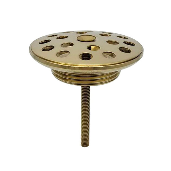 Korv open afvoerplug rooster 5/4" | Geborsteld messing PVD