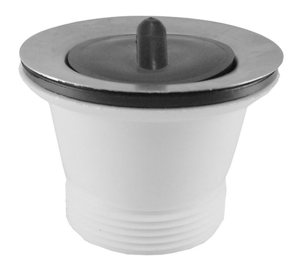 Losse kunststof plug 11/2"x70mm wit